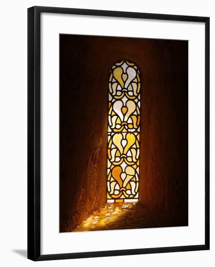 Stained Glass, Thoronet Abbey Church, Thoronet, Var, Provence, France, Europe-null-Framed Photographic Print