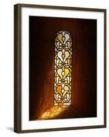 Stained Glass, Thoronet Abbey Church, Thoronet, Var, Provence, France, Europe-null-Framed Photographic Print