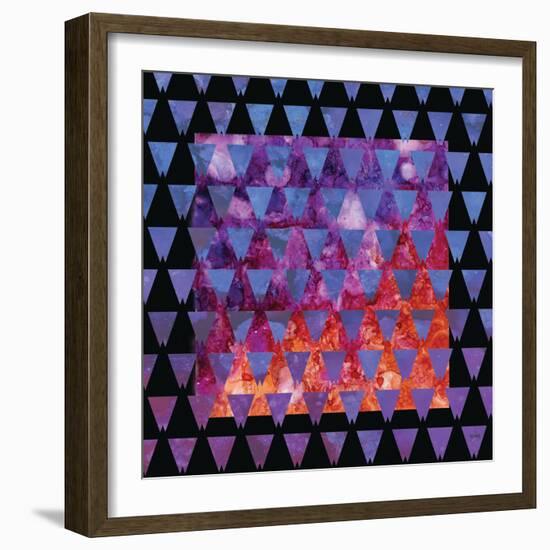 Stained Glass Triangles-Bee Sturgis-Framed Art Print