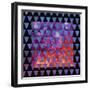 Stained Glass Triangles-Bee Sturgis-Framed Art Print