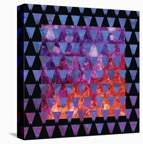 Stained Glass Triangles-Bee Sturgis-Stretched Canvas