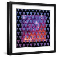 Stained Glass Triangles-Bee Sturgis-Framed Art Print