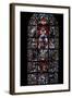 Stained Glass Window at Chartres Cathedreal-null-Framed Photographic Print