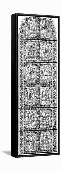 Stained Glass Window, Bourges Cathedral, Bourges, France, 13th Century-Hauger-Framed Stretched Canvas