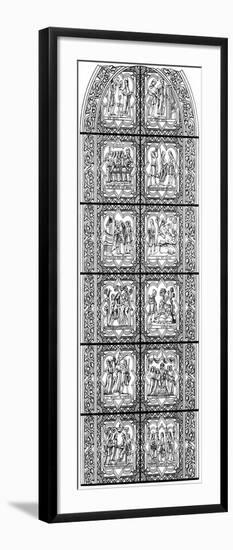 Stained Glass Window, Bourges Cathedral, Bourges, France, 13th Century-Hauger-Framed Giclee Print