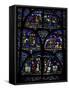 Stained Glass Window, Canterbury Cathedral, Canterbury, Kent-Ethel Davies-Framed Stretched Canvas