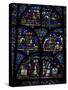 Stained Glass Window, Canterbury Cathedral, Canterbury, Kent-Ethel Davies-Stretched Canvas