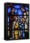 Stained Glass Window Depicting Holy Communion-Godong-Framed Stretched Canvas