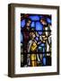 Stained Glass Window Depicting Holy Communion-Godong-Framed Photographic Print