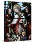 Stained Glass Window Depicting Jesus Welcoming Children, Billingshurst, Sussex-Godong-Stretched Canvas