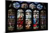 Stained Glass Window Depicting the Nativity, St. Eustache Church, Paris, France, Europe-Godong-Mounted Photographic Print