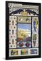 Stained Glass Window Designs, from 'Decorative Sketches', C.1895 (Colour Litho)-Rene Binet-Framed Giclee Print