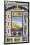 Stained Glass Window Designs, from 'Decorative Sketches', C.1895 (Colour Litho)-Rene Binet-Mounted Giclee Print