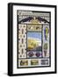 Stained Glass Window Designs, from 'Decorative Sketches', C.1895 (Colour Litho)-Rene Binet-Framed Premium Giclee Print