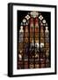 Stained-Glass Window from Brabantine Gothic Style, St Michael and St Gudula Cathedral, Belgium-null-Framed Giclee Print