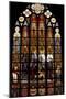 Stained-Glass Window from Brabantine Gothic Style, St Michael and St Gudula Cathedral, Belgium-null-Mounted Giclee Print