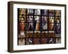 Stained-Glass Window from Brabantine Gothic Style, St Michael and St Gudula Cathedral, Brussels-null-Framed Giclee Print