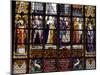 Stained-Glass Window from Brabantine Gothic Style, St Michael and St Gudula Cathedral, Brussels-null-Mounted Giclee Print