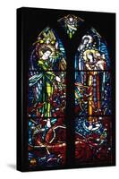 Stained-Glass Window from Church of St Pierre, Mont Saint-Michel, Normandy, France-null-Stretched Canvas