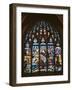 Stained Glass Window in a Church-null-Framed Giclee Print