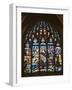 Stained Glass Window in a Church-null-Framed Giclee Print