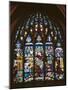 Stained Glass Window in a Church-null-Mounted Giclee Print