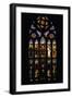 Stained Glass Window in Basilia of San Petronio, Bologna, Emilia-Romagna, Italy-null-Framed Giclee Print