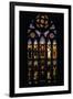 Stained Glass Window in Basilia of San Petronio, Bologna, Emilia-Romagna, Italy-null-Framed Giclee Print