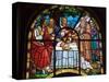 Stained Glass Window in Holy Trinity Cathedral, Addis Ababa, Ethiopia-Gavin Hellier-Stretched Canvas