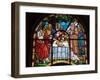 Stained Glass Window in Holy Trinity Cathedral, Addis Ababa, Ethiopia-Gavin Hellier-Framed Photographic Print