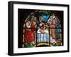 Stained Glass Window in Holy Trinity Cathedral, Addis Ababa, Ethiopia-Gavin Hellier-Framed Photographic Print