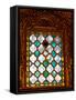 Stained Glass Window in Merlana Museum, Konya City, Turkey-Joe Restuccia III-Framed Stretched Canvas