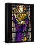 Stained Glass Window in Peterborough Cathedral, Cambridgeshire, England, United Kingdom, Europe-Lee Frost-Framed Stretched Canvas