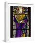 Stained Glass Window in Peterborough Cathedral, Cambridgeshire, England, United Kingdom, Europe-Lee Frost-Framed Photographic Print