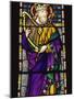 Stained Glass Window in Peterborough Cathedral, Cambridgeshire, England, United Kingdom, Europe-Lee Frost-Mounted Photographic Print