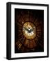 Stained Glass Window in St. Peter's Basilica of Holy Spirit Dove Symbol, Vatican, Rome, Italy-Godong-Framed Photographic Print