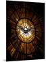 Stained Glass Window in St. Peter's Basilica of Holy Spirit Dove Symbol, Vatican, Rome, Italy-Godong-Mounted Photographic Print