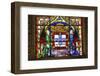 Stained Glass Window, Jeronimos Monastery, Lisbon, Portugal-Jim Engelbrecht-Framed Photographic Print