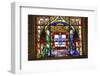 Stained Glass Window, Jeronimos Monastery, Lisbon, Portugal-Jim Engelbrecht-Framed Photographic Print