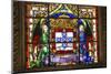 Stained Glass Window, Jeronimos Monastery, Lisbon, Portugal-Jim Engelbrecht-Mounted Photographic Print