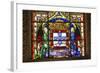 Stained Glass Window, Jeronimos Monastery, Lisbon, Portugal-Jim Engelbrecht-Framed Photographic Print