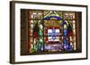 Stained Glass Window, Jeronimos Monastery, Lisbon, Portugal-Jim Engelbrecht-Framed Photographic Print