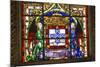 Stained Glass Window, Jeronimos Monastery, Lisbon, Portugal-Jim Engelbrecht-Mounted Photographic Print