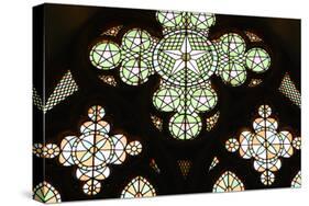 Stained Glass Window, Lala Mustafa Pasha Mosque, Famagusta, North Cyprus-Peter Thompson-Stretched Canvas