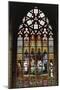 Stained Glass Window of Cathedral of St Michael and St Gudula Cathedral-null-Mounted Giclee Print