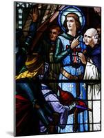 Stained Glass Window of Crusading St. Louis Meeting the Emir, St. Louis Church, Vittel, France-Godong-Mounted Photographic Print