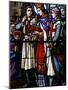 Stained Glass Window of St. Louis Holding the Crown of Thorns, St. Louis Church, Vosges, France-Godong-Mounted Photographic Print