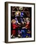 Stained Glass Window of the Holy Family, Our Lady of Geneva Basilica, Geneva. Switzerland, Europe-Godong-Framed Photographic Print