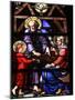 Stained Glass Window of the Holy Family, Our Lady of Geneva Basilica, Geneva. Switzerland, Europe-Godong-Mounted Photographic Print