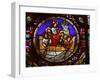 Stained Glass Window of the Miracle of Fishing, Lyon, Rhone, France, Europe-Godong-Framed Photographic Print
